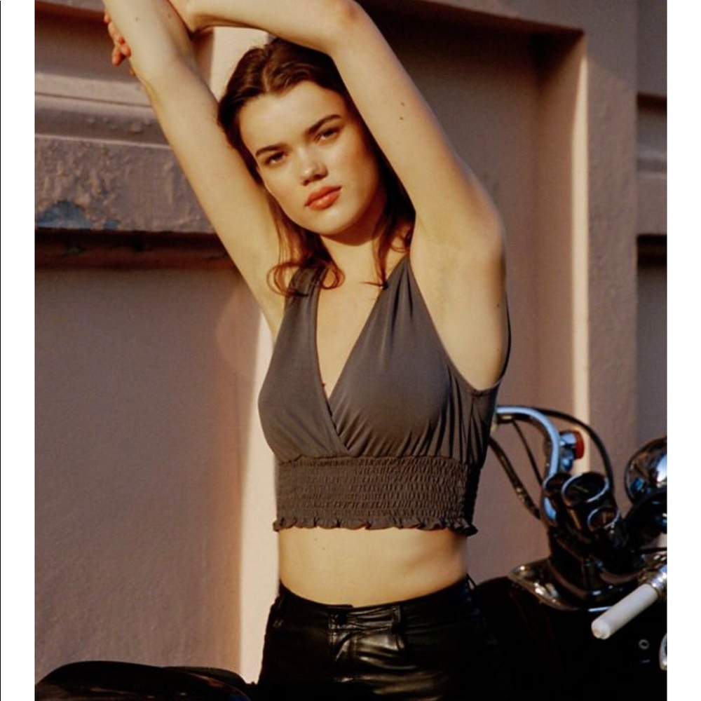 Never worn urban outfitters Textured Cropped Top